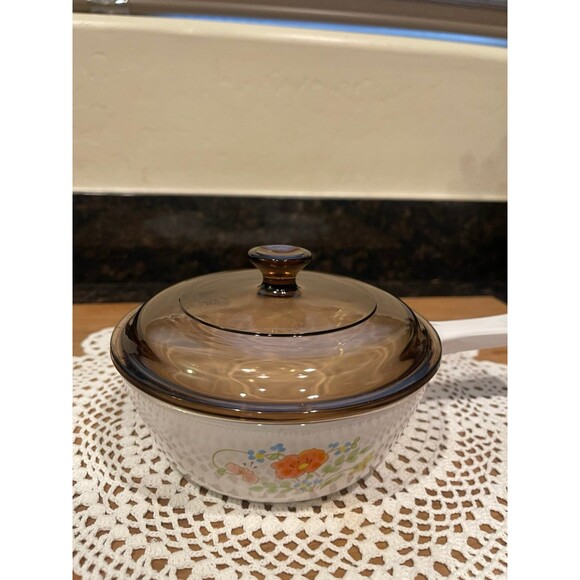 Vintage Corningware - wildflower Saucepan with lid - Picture 4 of 8